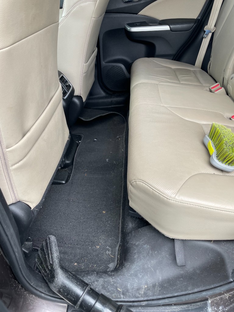 Car interior detailing photo