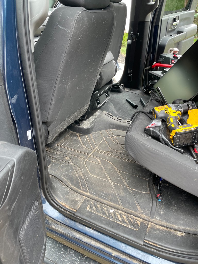 Car interior detailing photo